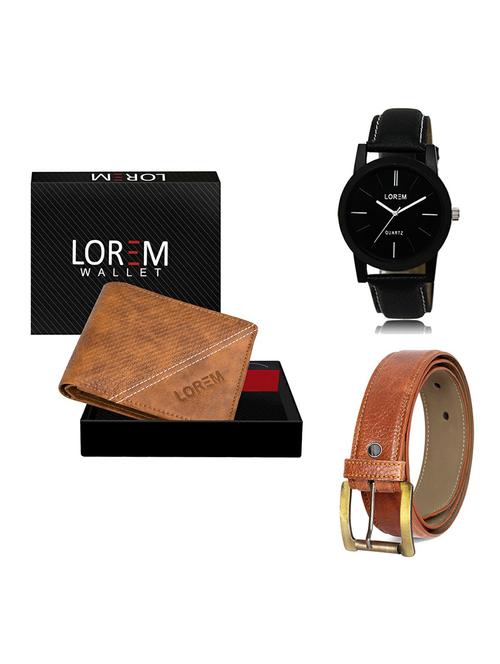 belt, wallet & watch gift combo - 19368348 - Very Small Image - 1