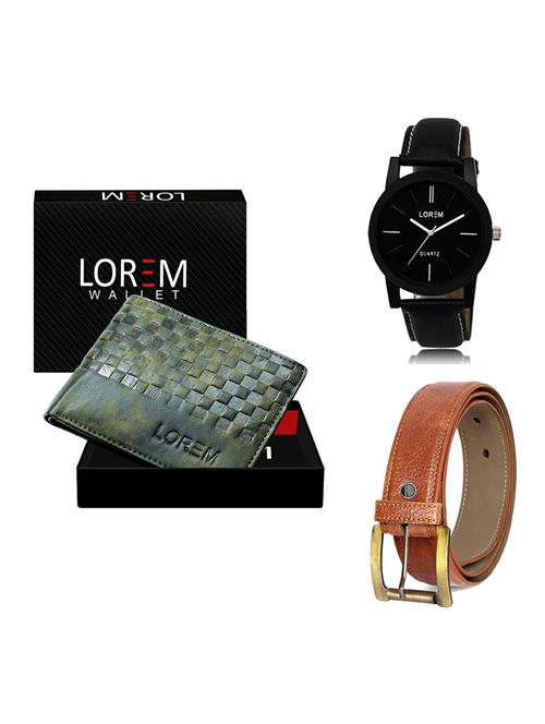 belt, wallet & watch gift combo - 19368353 - Very Small Image - 1