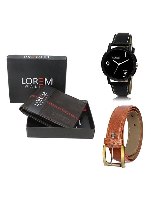 belt, wallet & watch gift combo - 19368367 - Very Small Image - 1