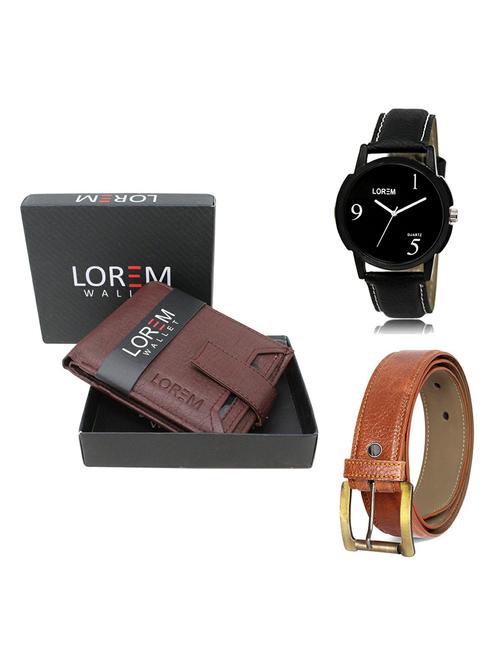 belt, wallet & watch gift combo - 19368369 - Very Small Image - 1