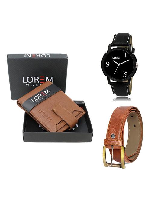 belt, wallet & watch gift combo - 19368370 - Very Small Image - 1