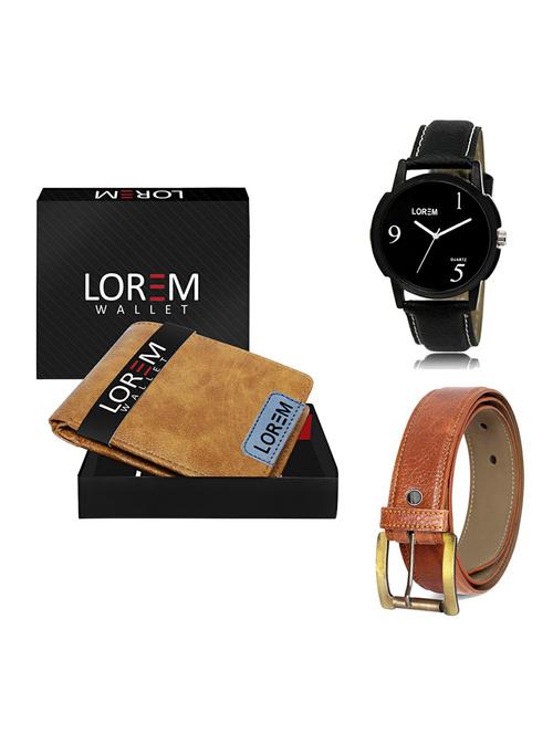 belt, wallet & watch gift combo - 19368371 - Very Small Image - 1