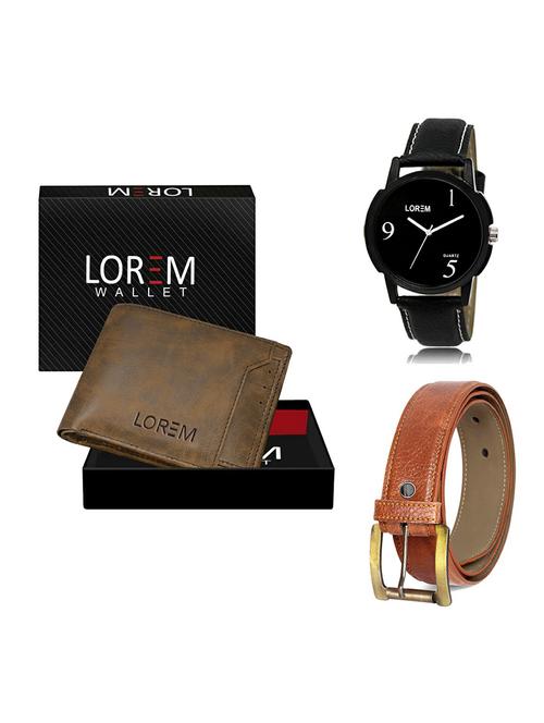 belt, wallet & watch gift combo - 19368384 - Very Small Image - 1