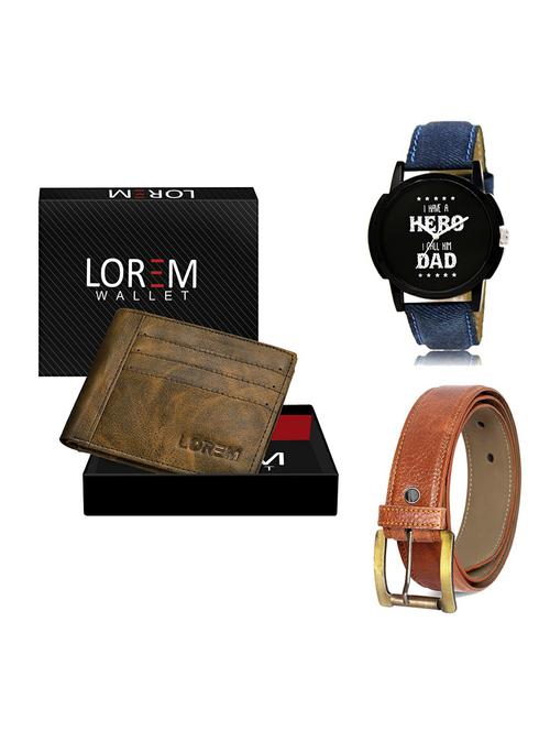 belt, wallet & watch gift combo - 19368424 - Very Small Image - 1