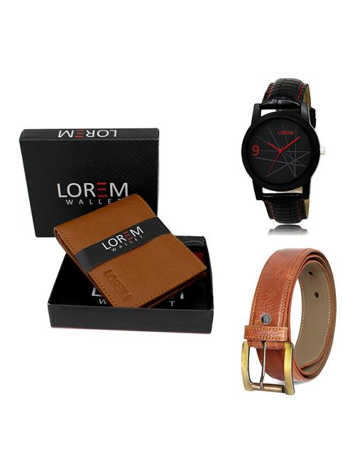 belt, wallet & watch gift combo - 19368453 - Very Small Image - 1