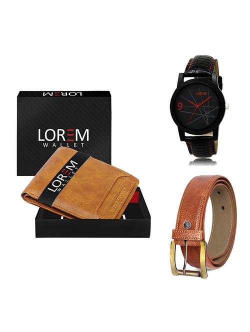 belt, wallet & watch gift combo - 19368456 - Very Small Image - 1