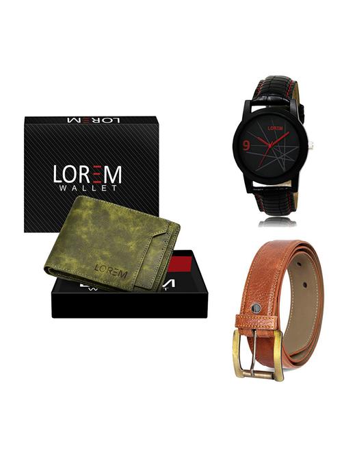 belt, wallet & watch gift combo - 19368466 - Very Small Image - 1