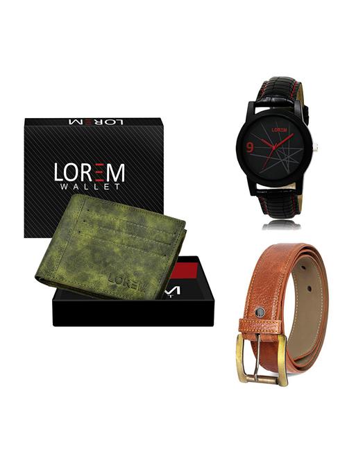 belt, wallet & watch gift combo - 19368467 - Very Small Image - 1