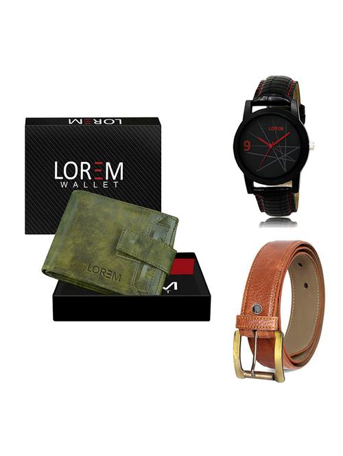 belt, wallet & watch gift combo - 19368472 - Very Small Image - 1