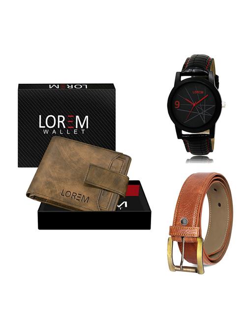 belt, wallet & watch gift combo - 19368473 - Very Small Image - 1