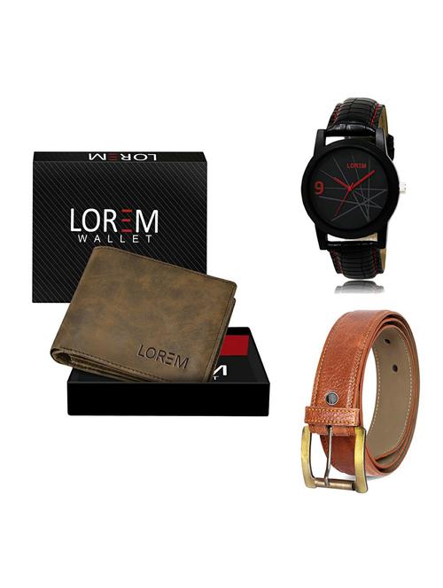 belt, wallet & watch gift combo - 19368475 - Very Small Image - 1