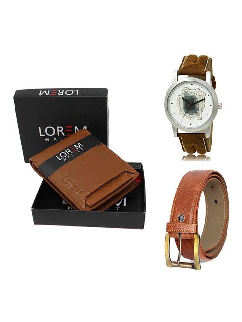 belt, wallet & watch gift combo - 19368499 - Very Small Image - 1