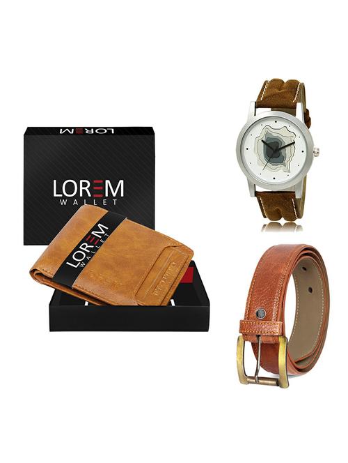 belt, wallet & watch gift combo - 19368501 - Very Small Image - 1
