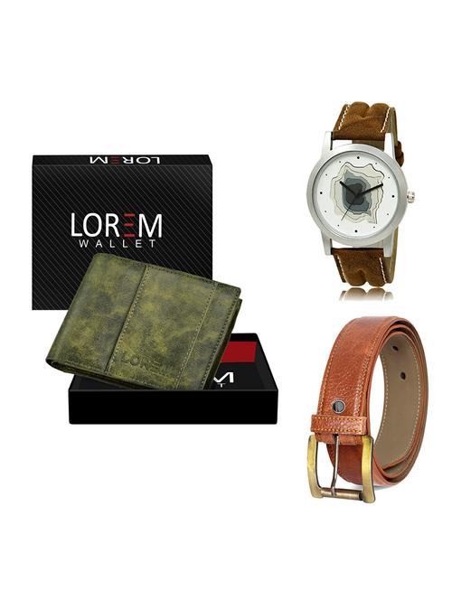 belt, wallet & watch gift combo - 19368513 - Very Small Image - 1