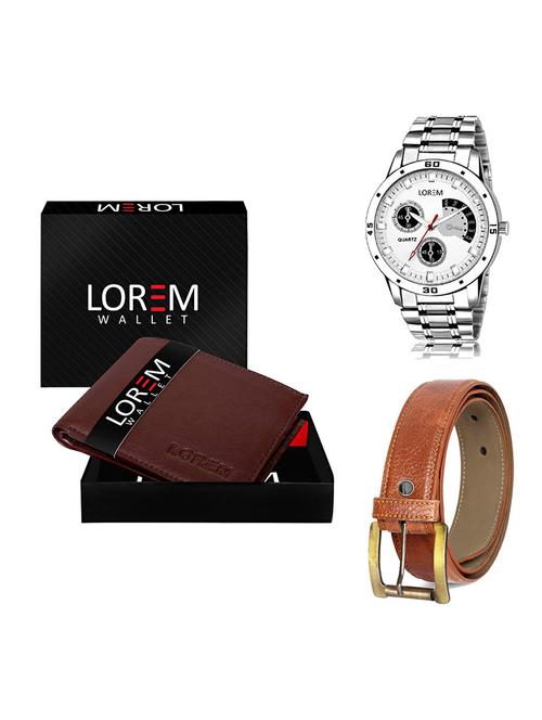 belt, wallet & watch gift combo - 19368554 - Very Small Image - 1