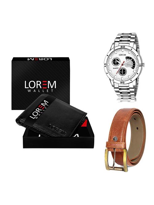 belt, wallet & watch gift combo - 19368555 - Very Small Image - 1