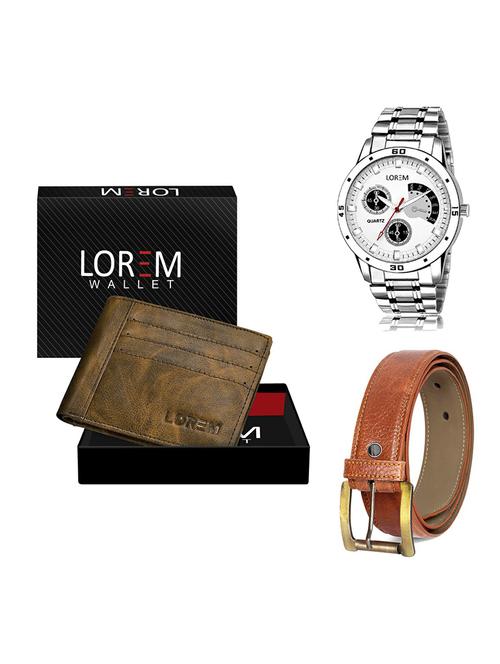 belt, wallet & watch gift combo - 19368559 - Very Small Image - 1