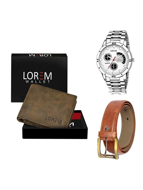 belt, wallet & watch gift combo - 19368565 - Very Small Image - 1