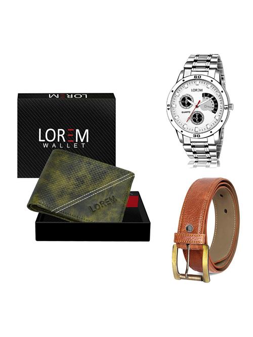 belt, wallet & watch gift combo - 19368574 - Very Small Image - 1