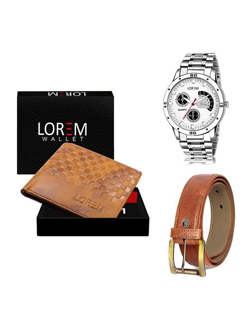 belt, wallet & watch gift combo - 19368577 - Very Small Image - 1