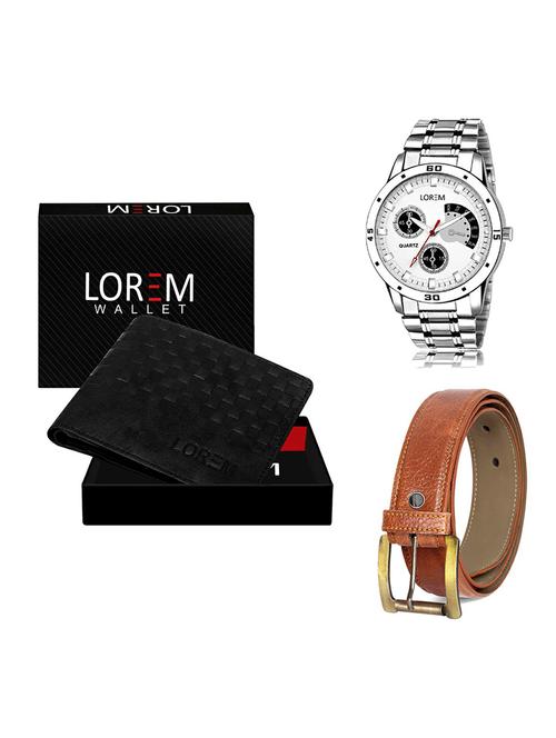 belt, wallet & watch gift combo - 19368579 - Very Small Image - 1