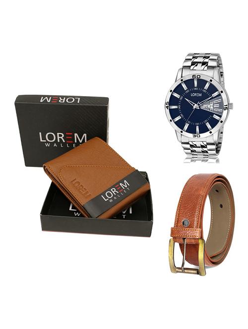 belt, wallet & watch gift combo - 19368587 - Very Small Image - 1