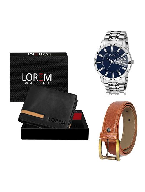 belt, wallet & watch gift combo - 19368627 - Very Small Image - 1