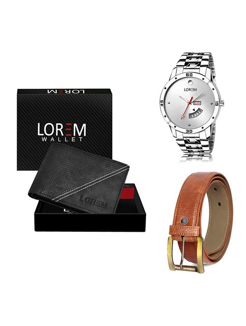 belt, wallet & watch gift combo - 19368665 - Very Small Image - 1