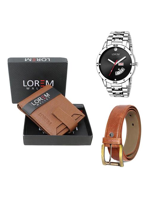 belt, wallet & watch gift combo - 19368685 - Very Small Image - 1