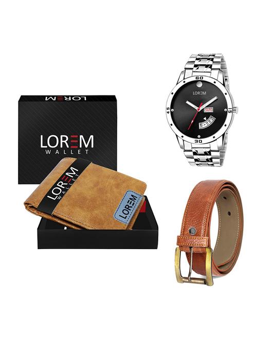 belt, wallet & watch gift combo - 19368686 - Very Small Image - 1