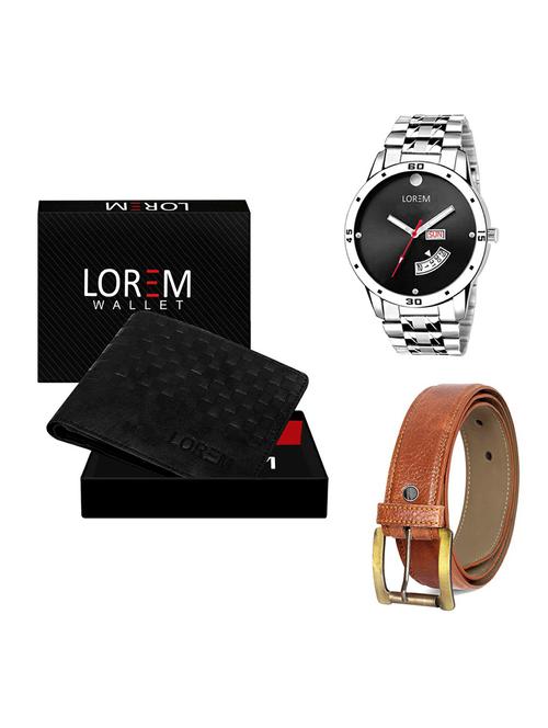 belt, wallet & watch gift combo - 19368714 - Very Small Image - 1
