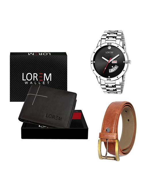 belt, wallet & watch gift combo - 19368716 - Very Small Image - 1