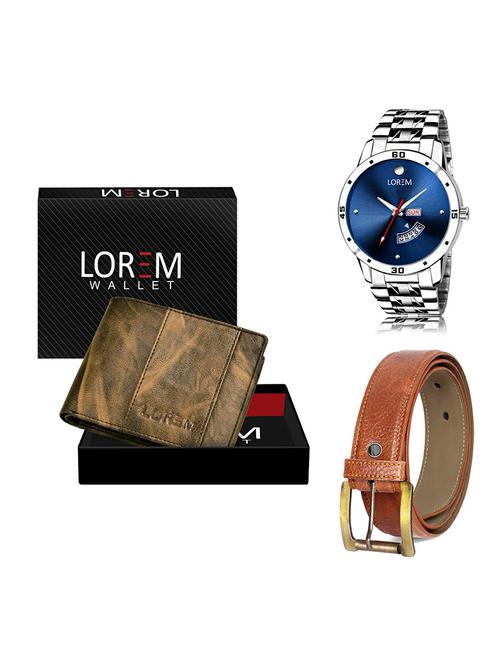 belt, wallet & watch gift combo - 19368740 - Very Small Image - 1