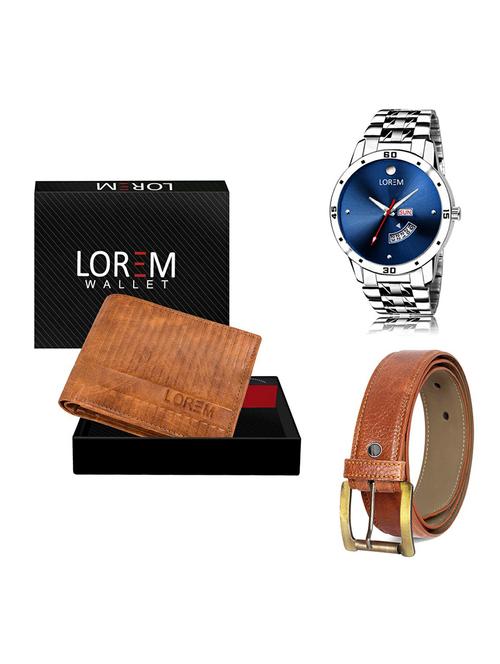belt, wallet & watch gift combo - 19368749 - Very Small Image - 1