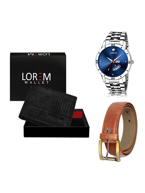 belt, wallet & watch gift combo - 19368751 - Very Small Image - 1