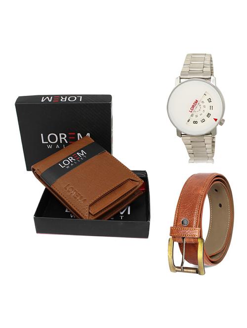 belt, wallet & watch gift combo - 19368769 - Very Small Image - 1