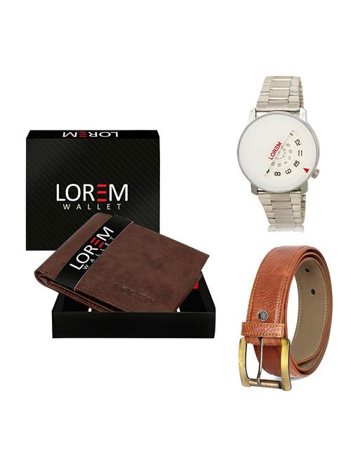 belt, wallet & watch gift combo - 19368777 - Very Small Image - 1