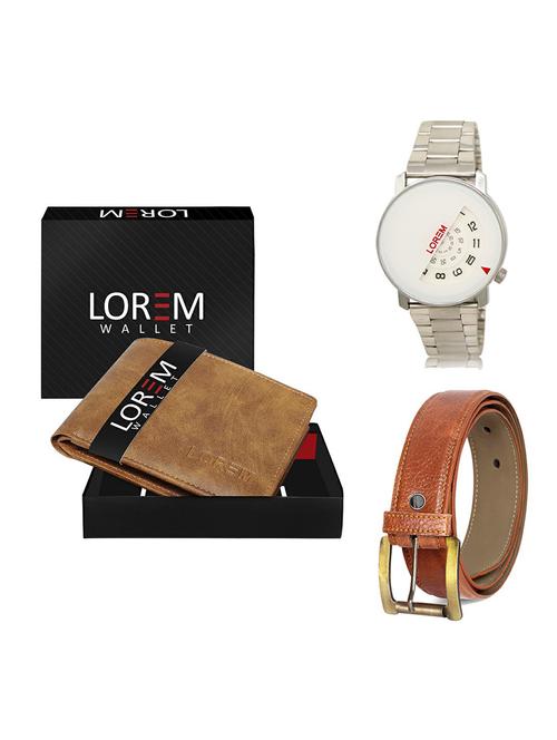 belt, wallet & watch gift combo - 19368778 - Very Small Image - 1