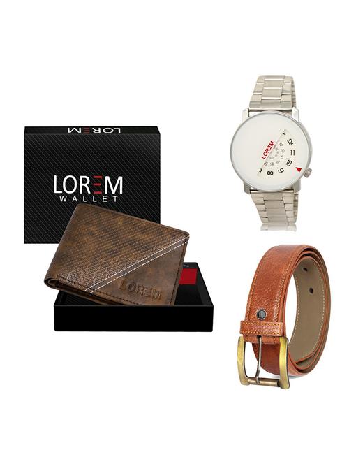 belt, wallet & watch gift combo - 19368797 - Very Small Image - 1