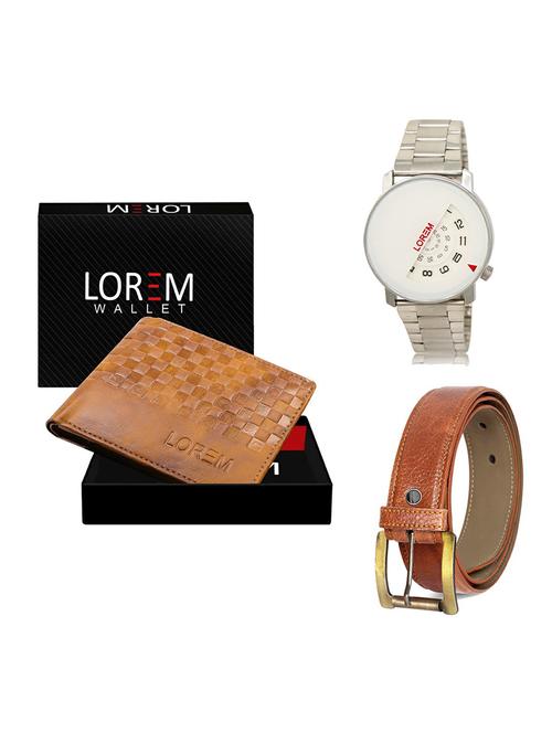 belt, wallet & watch gift combo - 19368802 - Very Small Image - 1