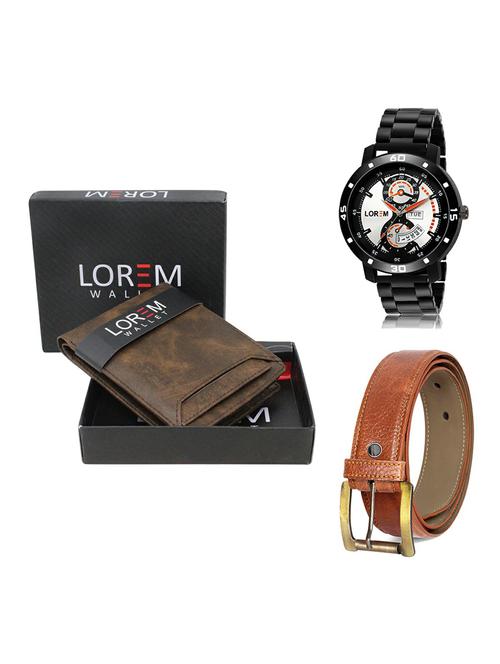 belt, wallet & watch gift combo - 19368815 - Very Small Image - 1