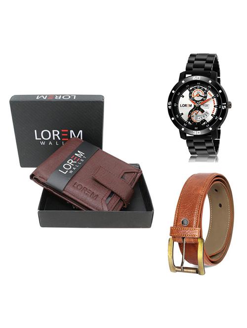 belt, wallet & watch gift combo - 19368819 - Very Small Image - 1