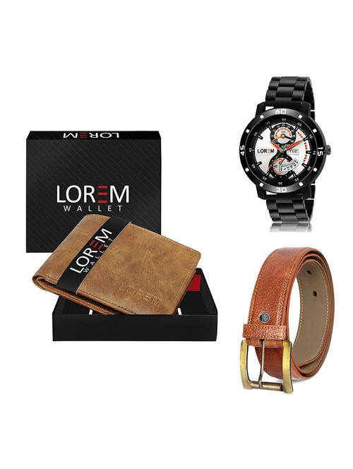 belt, wallet & watch gift combo - 19368823 - Very Small Image - 1