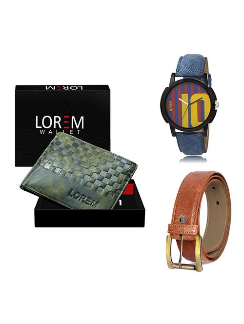 belt, wallet & watch gift combo - 19368893 - Very Small Image - 1