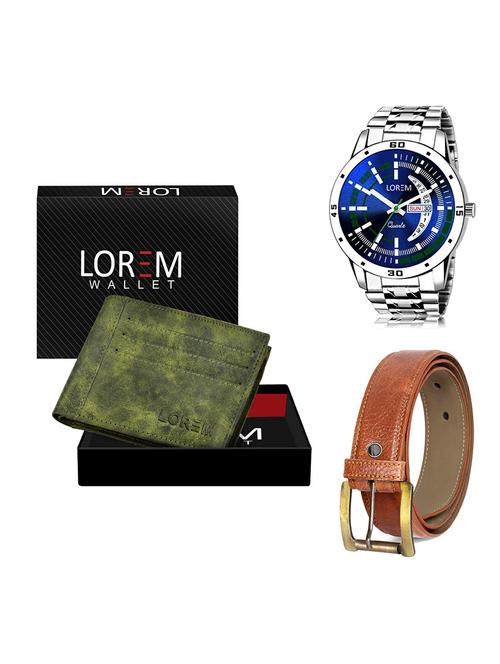 belt, wallet & watch gift combo - 19368917 - Very Small Image - 1