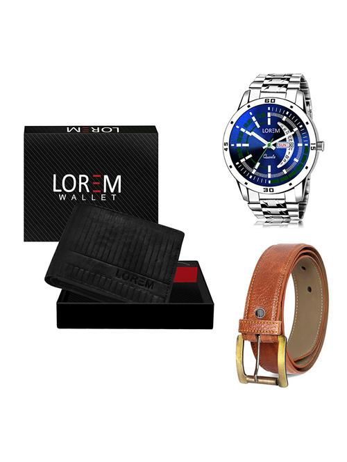 belt, wallet & watch gift combo - 19368931 - Very Small Image - 1