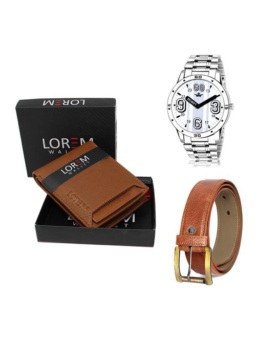 belt, wallet & watch gift combo - 19368949 - Very Small Image - 1