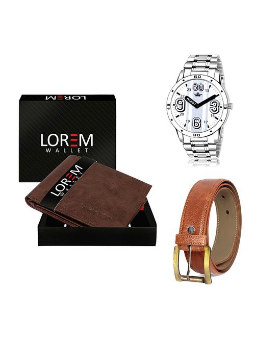 belt, wallet & watch gift combo - 19368957 - Very Small Image - 1