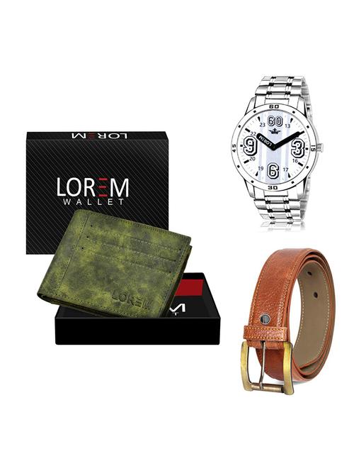 belt, wallet & watch gift combo - 19368962 - Very Small Image - 1
