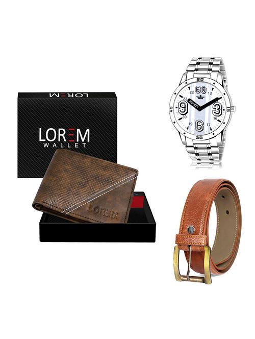 belt, wallet & watch gift combo - 19368977 - Very Small Image - 1